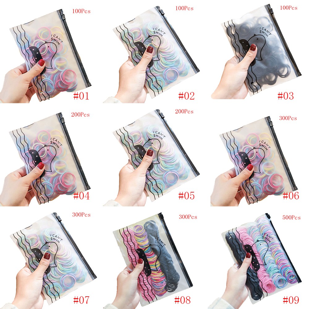 Set dây buộc tóc co giãn tốt tiện lợi với nhiều loại tùy chọn