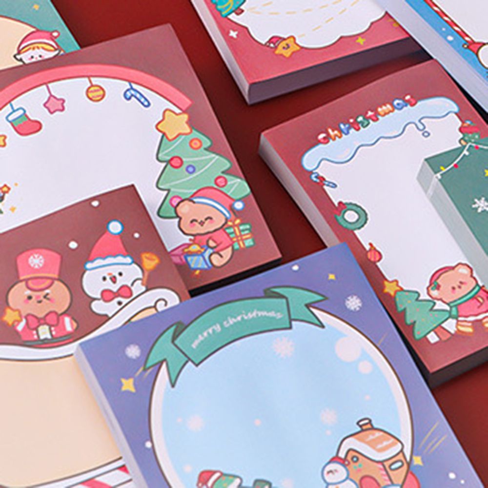 Set 50 tờ giấy ghi chú họa tiết ông già noel dễ thương