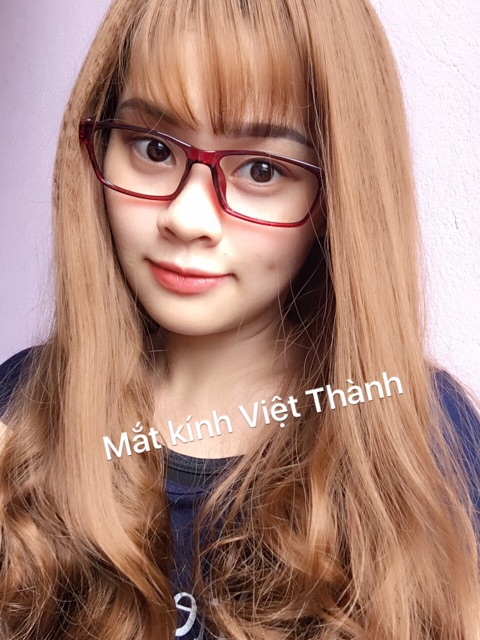 Gọng kính dẻo vuông vừa giả cận mận