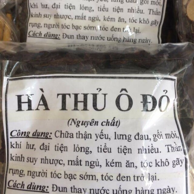 HÀ THỦ Ô ĐỎ CHẾ ĐỖ ĐEN