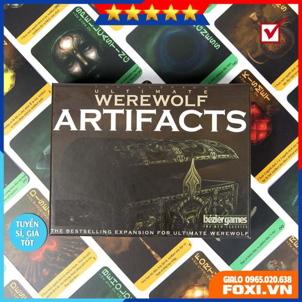 Boardgame Ma Sói Ultimate mở rộng Artifact-Cổ Vật Huyền Thoại-Phiên bản Tiếng Việt-Trò chơi trí tuệ