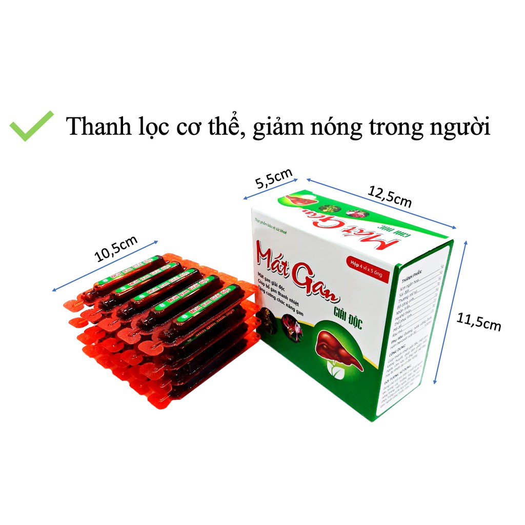Mát gan giải độc - Đại Uy (Hộp 20 ống) | BigBuy360 - bigbuy360.vn