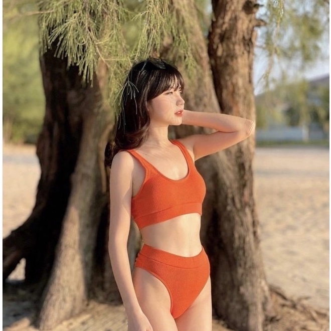 MOLLY BIKINI - BỘ BIKINI ĐỒ BƠI 2 MẢNH CAO CẤP KHÁNG KHUẨN, ÁO DÂY QUẦN CẠP CAO