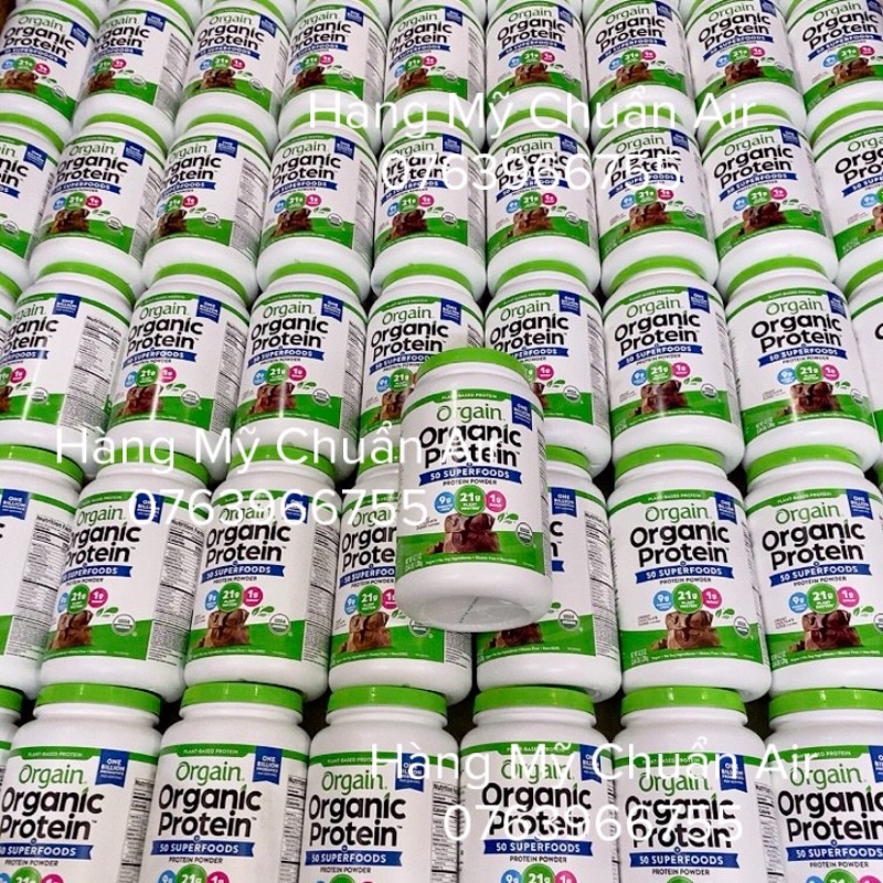 Bột Protein Hữu Cơ Orgain Organic Protein 1224g