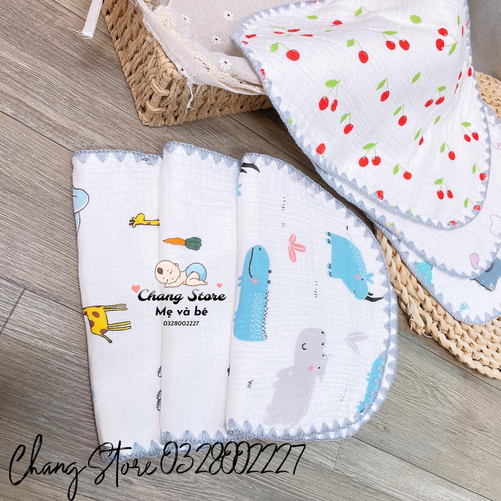 Gối Lót đầu/ Gối Xô Mỏng 8 Lớp Siêu Mềm Cho Bé Sơ Sinh