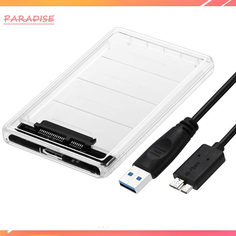 Hộp Đựng Ổ Cứng Trong Suốt 2.5 Inch Hdd Ssd Sata Sang Usb 3.0 | BigBuy360 - bigbuy360.vn
