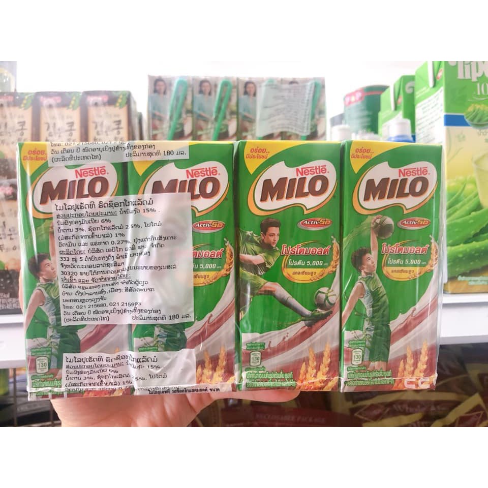THÙNG 48 HỘP,180ML SỮA MILO THÁI LAN