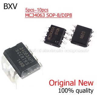 Bộ 10 linh kiện điện tử mc34063api dip-8 mc34063ap1 mc34063 dip8 34063api ic mc34063a sop-8 mc34063adr sop8