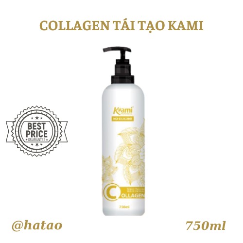 Bộ 3 Siêu Dưỡng Tóc Kami Hương Nước Hoa - Gội(K chứa silicon) - Collagen(K chứa silicon) - Hấp phục hồi Collagen