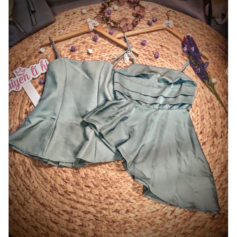 combo áo xanh lụa