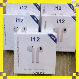 Tai nghe bluetooth chính hãng i12 không dây nhét tai phụ kiện tai nghe điện thoại ios và android siêu haytien_shop15