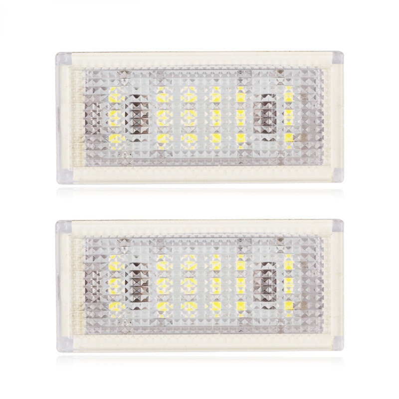 2 Chiếc Đèn LED Số Xe Ô Tô Biển Số Đèn Cho Xe BMW E46 2D (98-03) E46 M3 (98-03) 12V Đèn LED Trắng Ph