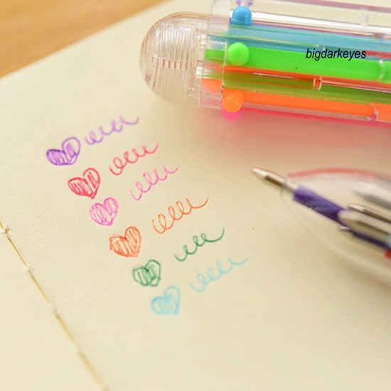 Bút Bi 0.5mm 6 Màu Chất Lượng Cao