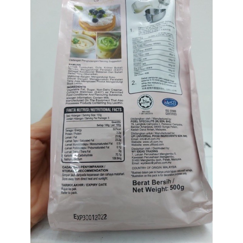 Bột Whipping Cream Malaysia