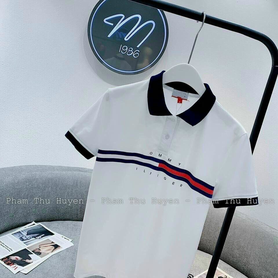 áo thun polo TM cá sấu cổ trụ ngắn tay