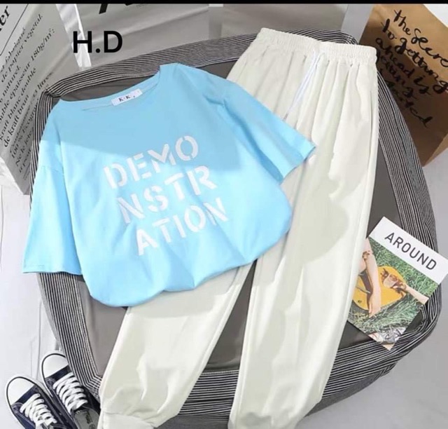 Sét áo DEMO + quần bom trắng HĐ12