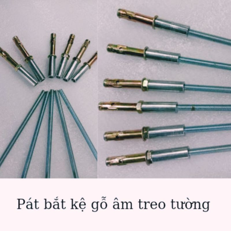 (Rẻ Vô địch) (PÁT ÂM ĐỠ KỆ GỖ).Bộ chốt tắc kê bắt kệ gỗ âm tường ( 1 cái)