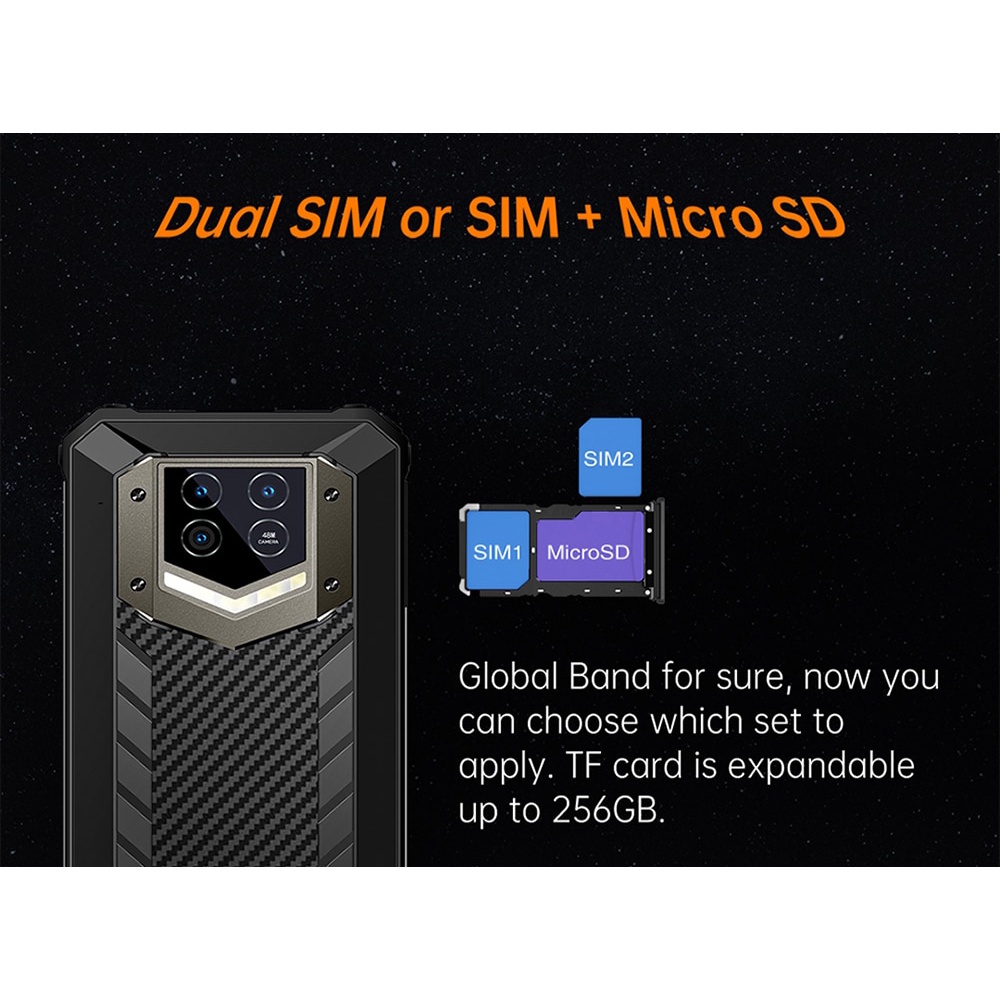 OUKITEL WP15 15600mAh 5G 6.5‘' HD Android11Mobile Phone 8GB+128GB Điện thoại bền chắc