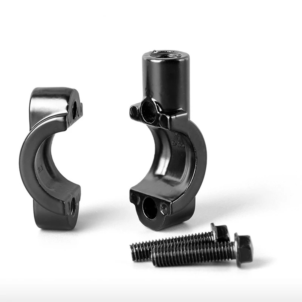 Kẹp gắn gương chiếu hậu 10mm 8mm màu đen cho tay lái xe máy/xe đạp