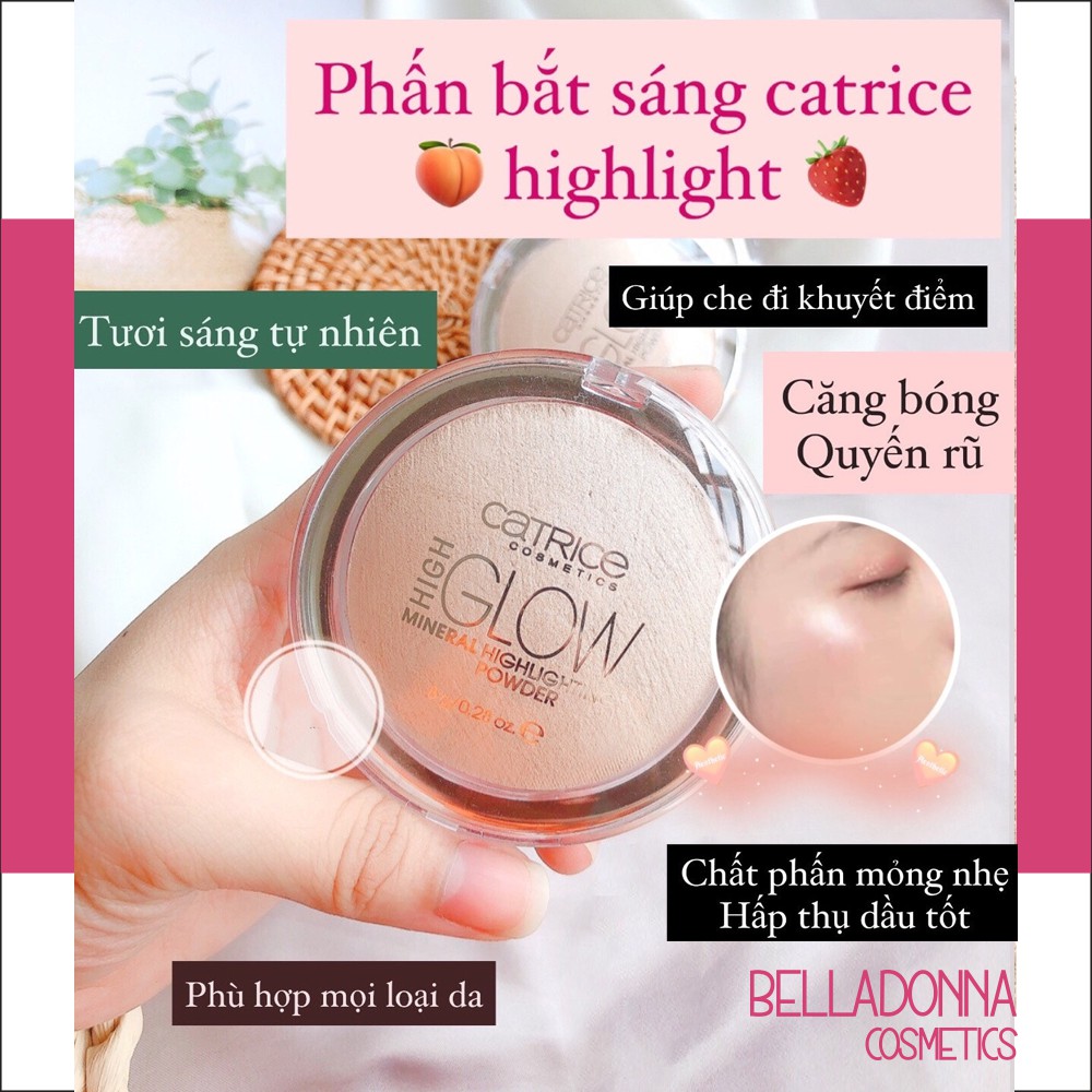 Phấn Highlight Bắt Sáng Catrice High Glow Mineral Highlighting Powder 8g