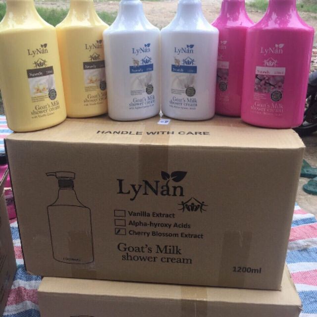 Sữa Tắm Lynan Goat's Milk Shower Cream 500ml - 1200ml