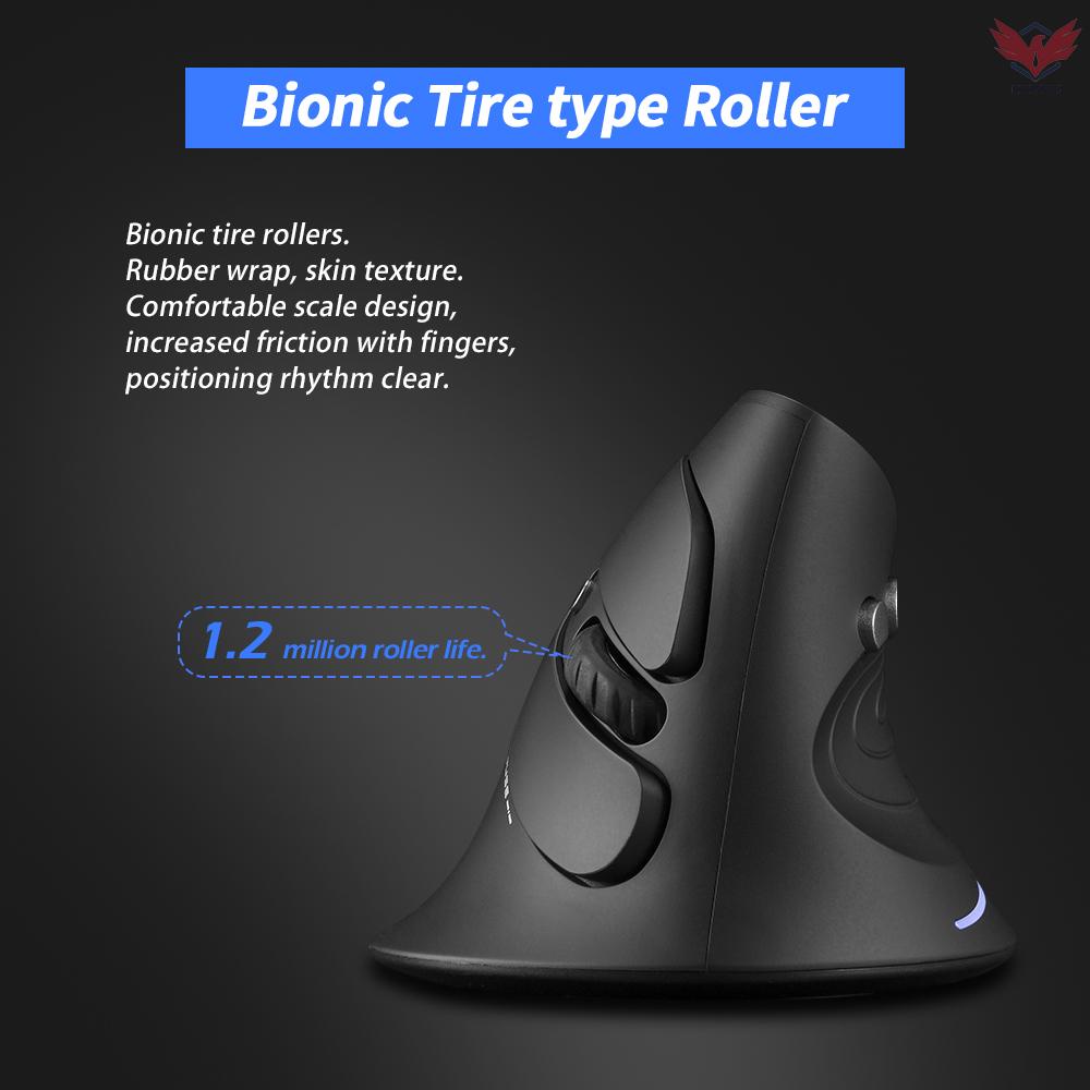 Chuột chơi game không dây Fir ZELOTES F-17 2.4GHz 6 phím với 3 DPI có thể điều chỉnh cho máy tính xách tay máy tính bàn