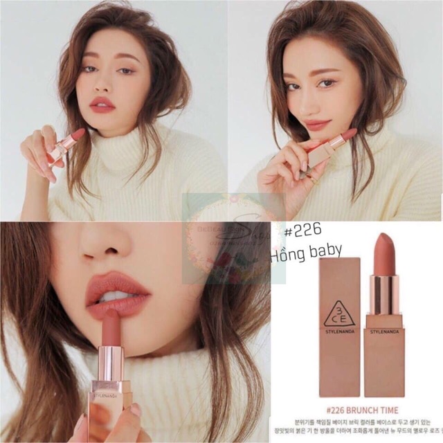 (Sẵn) Son thỏi 3ce matter lip color phiên bản đặc biệt