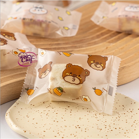 Túi đựng bánh quy, hạnh nhân, bánh hành hình gấu/thỏ