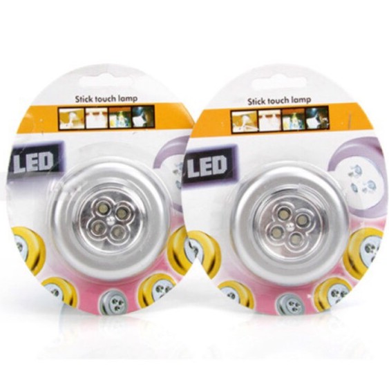 Bộ 2 đèn led dán tường loại 4 bóng kiểu dáng nhỏ gọn