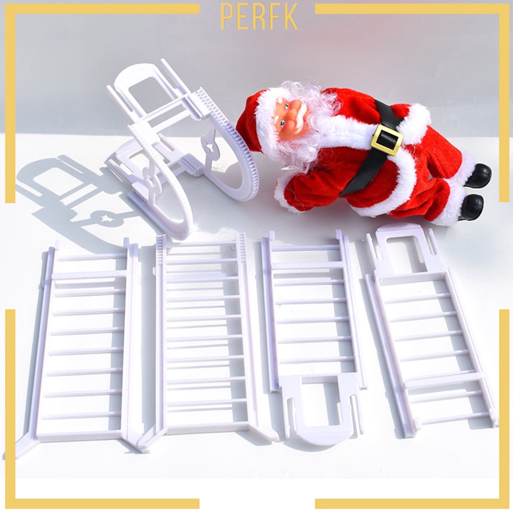 Ông già noel leo thang chữ A chạy pin trang trí Giáng sinh làm quà tặng cho bé chơi Noel