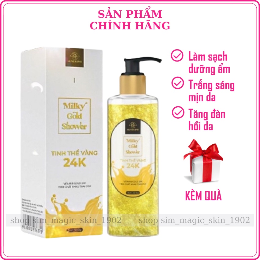 Sữa Tắm Huyền Phi Nhau Thai Cừu Tinh Thể Vàng 24K