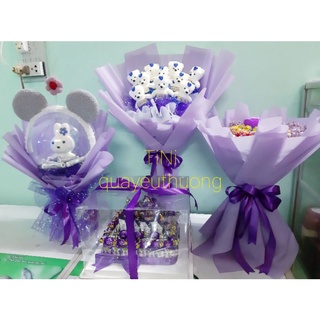 Bó hoa gấu xốp 10 - 11 con