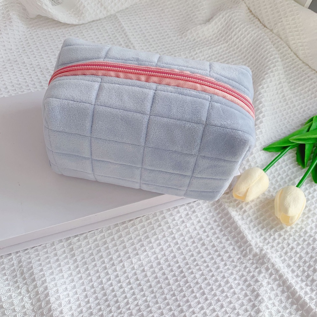 Túi Đựng Bút / Mỹ Phẩm Sức Chứa Lớn Phong Cách Hàn Quốc Tiện Dụng Cho Học Sinh