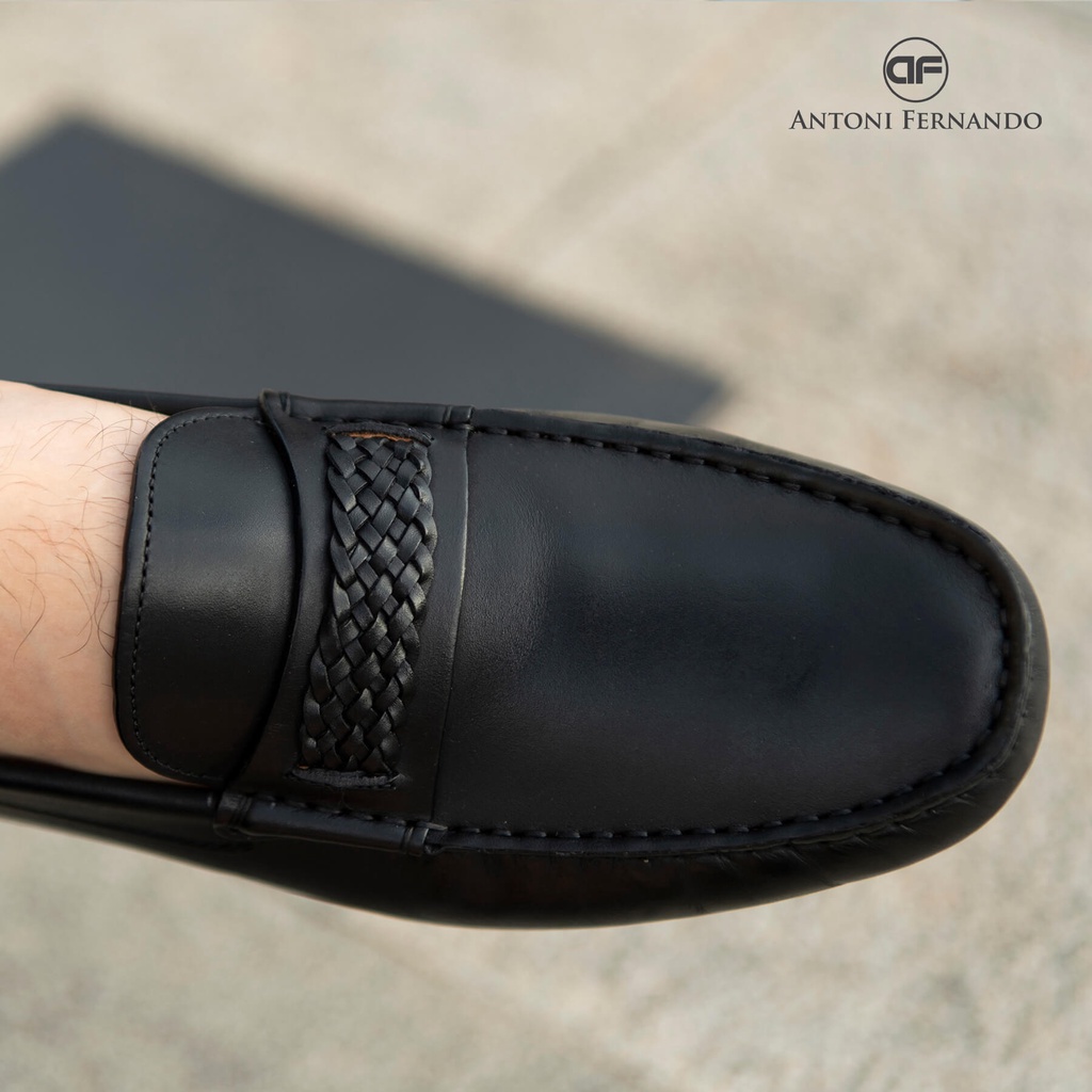 GIÀY LƯỜI NAM DA TRƠN MỀM ĐẾ DƯƠNG KHÂU ĐẾ ANTONI FERNANDO AF-4042.1