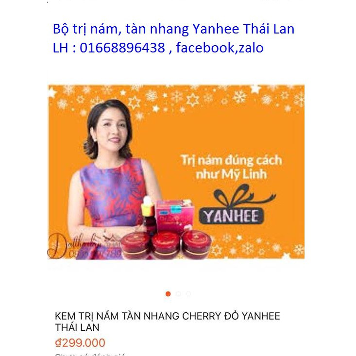 SET TRỊ NÁM - TÀN NHANG CỦA BỆNH VIỆN YANHEE THÁI LAN