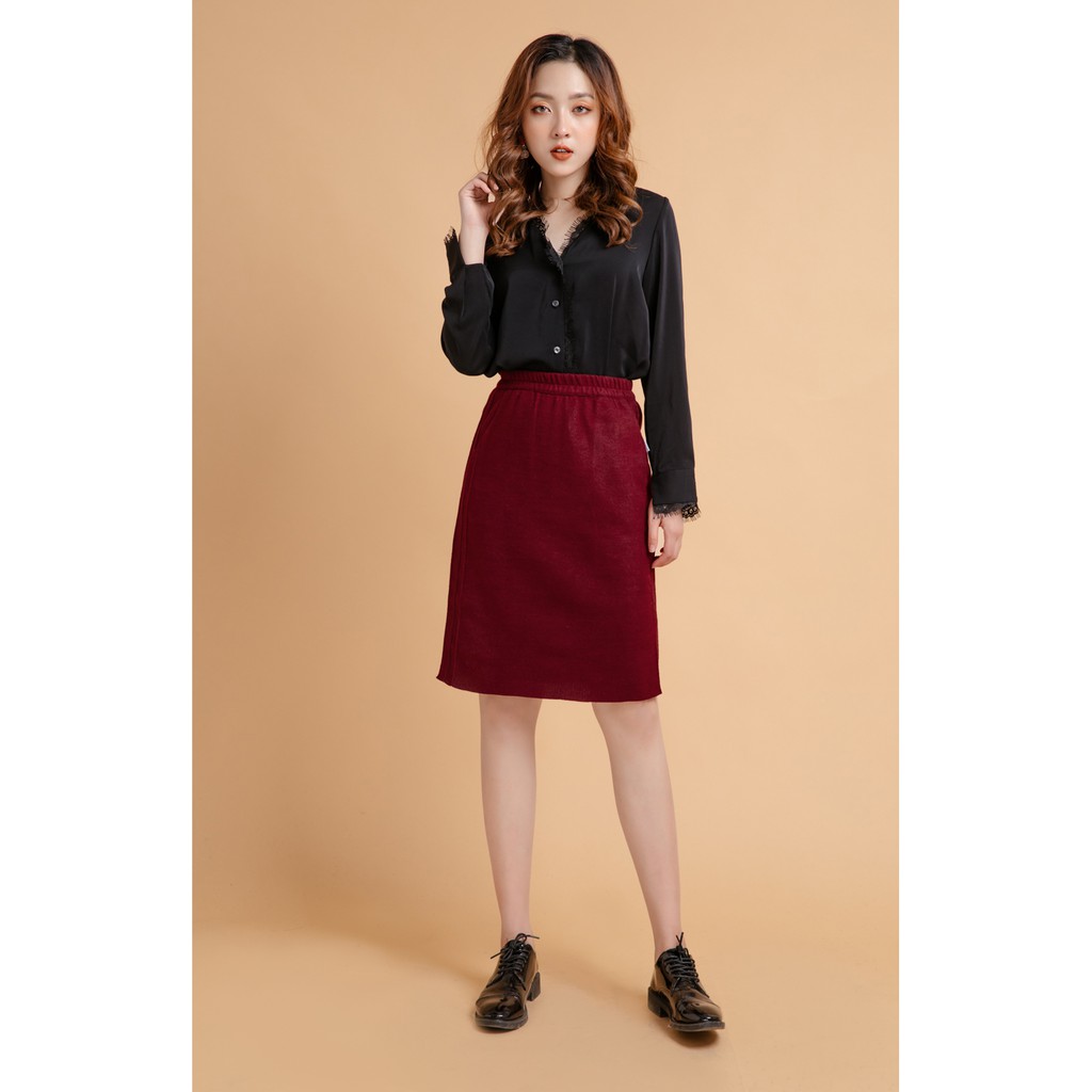 [Mã WABRHI5 giảm 15% đơn 599K] Chân váy dạ dài basic - 20Again | BigBuy360 - bigbuy360.vn
