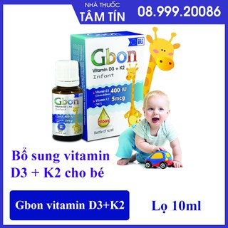 Vitamin D3 + K2 GBON Nhập Khẩu Chính Hãng Từ Châu Âu