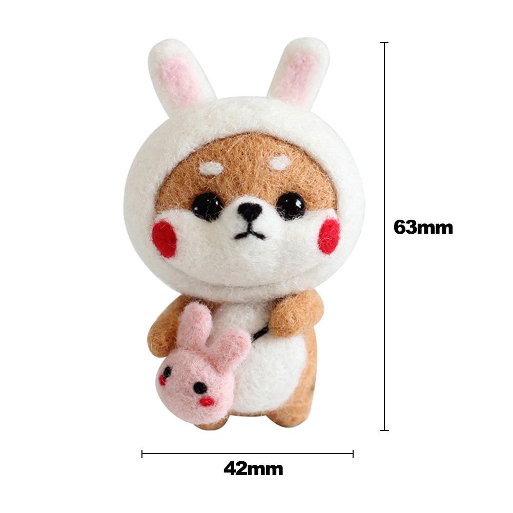 Set dụng cụ làm đồ chơi hamster dễ thương bằng len nỉ thủ công diy