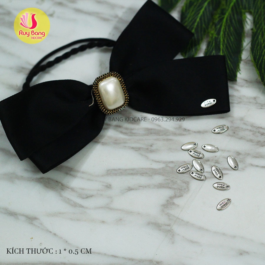 Charm chữ nguyên liệu dùng gắn bờm/cài đính đá, dây buộc tóc phong cách Hàn Quốc - link 7