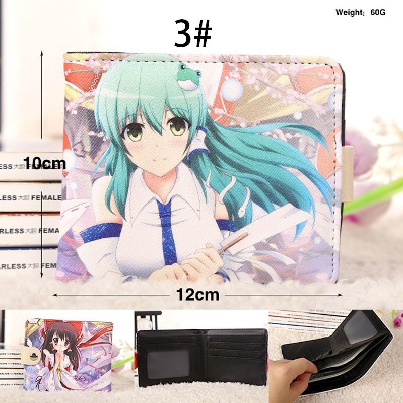 Ví ngắn in hình nhân vật anime Touhou Project cao cấp