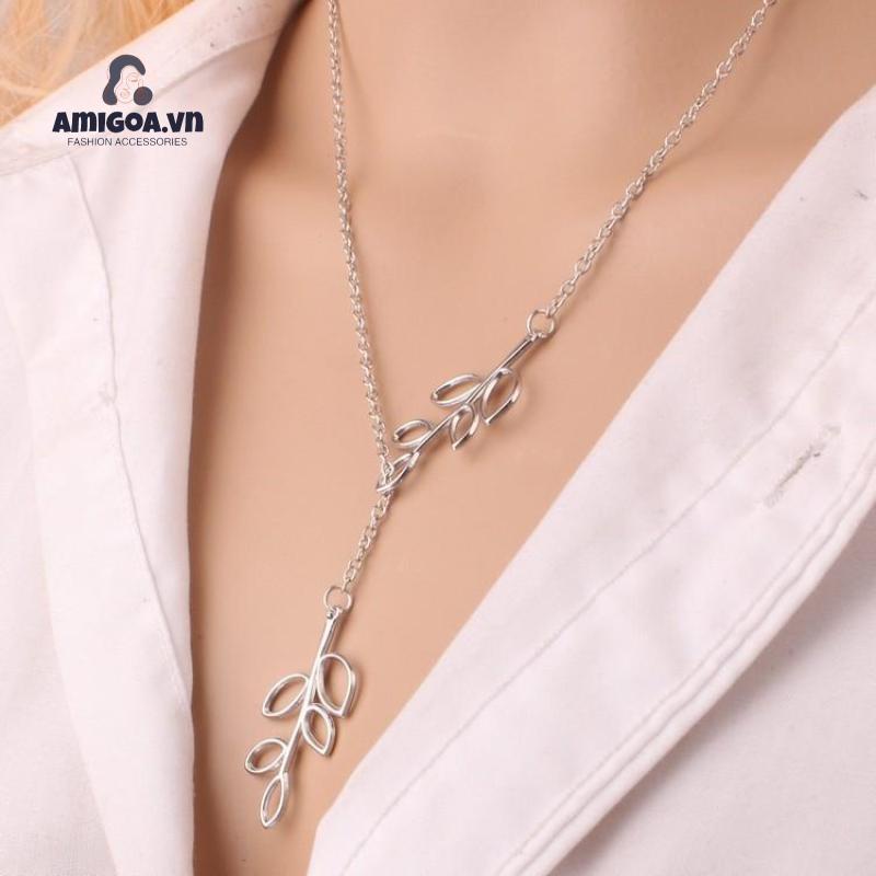 Vòng cổ Nhiều Lớp Hình Lá Và Chim