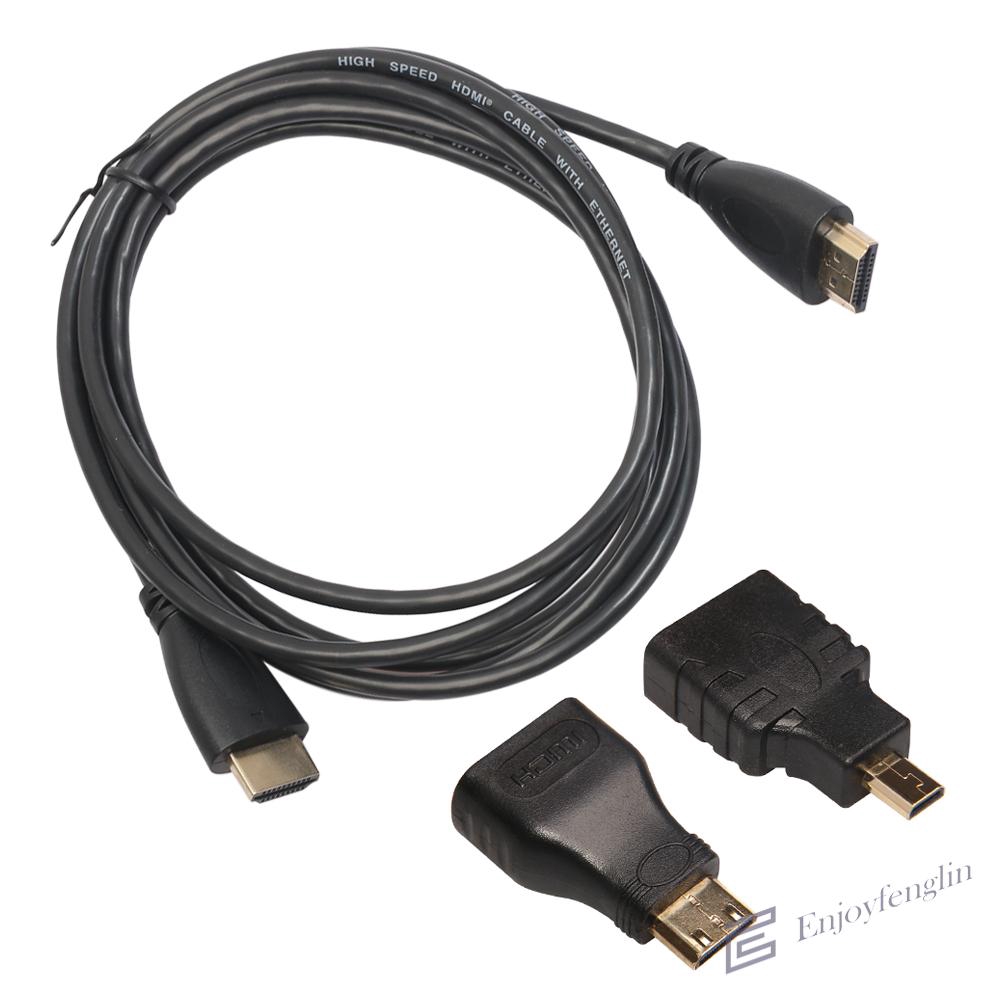 Dây cáp HDMI chuyển đổi từ cổng Micro HDMI sang HDMI + Mini HDMI chuyên dụng