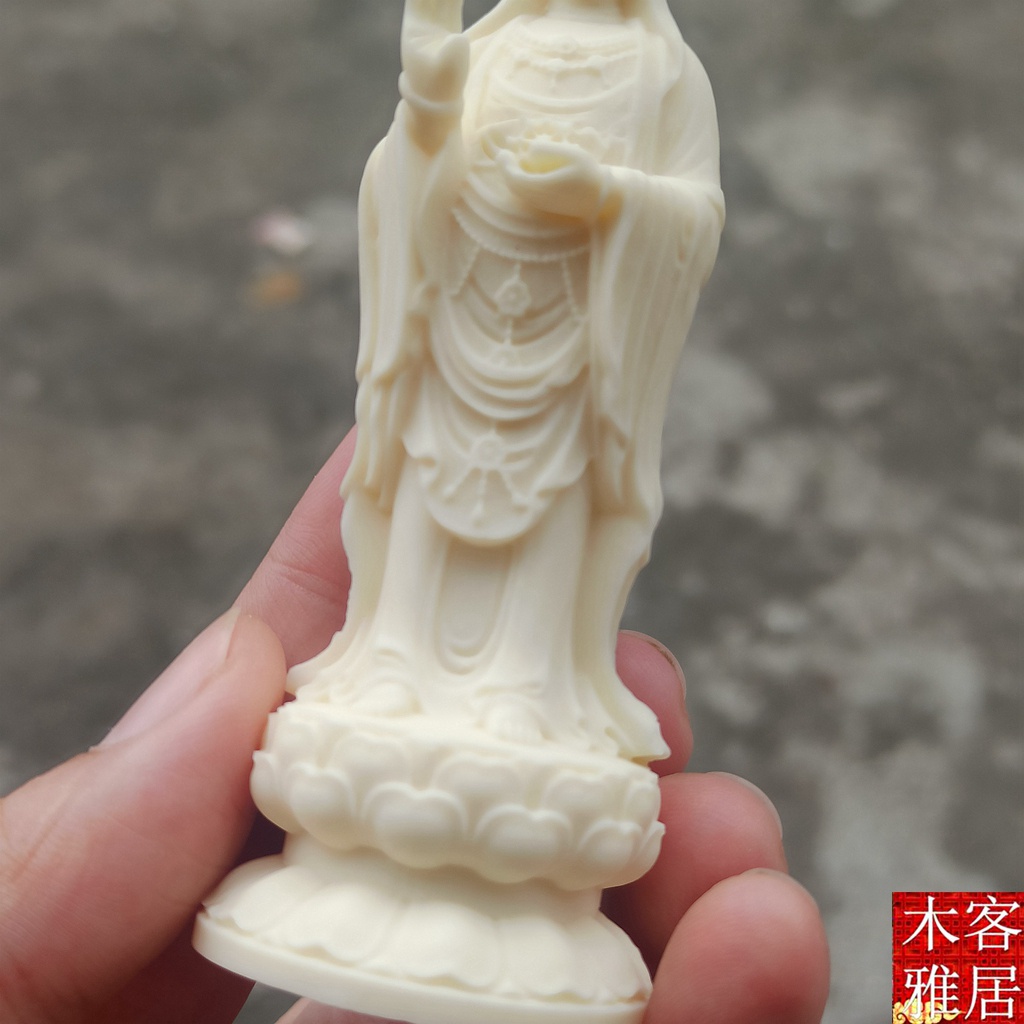 Ngà Nam Hải Quan Thế Âm Bồ Tát Tượng Phật Thủ Công Mỹ Nghệ, Đồ Trang Trí, Quà Tặng Miếng Đứng Quan Âm Dành Riêng Cho Các Hộ Gia Đình