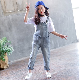 Yếm Jean Cho Bé Gái Chất Liệu Vải Cao Cấp Thoáng Mát Size Từ 15kg - 43kg {Hàng QC Loại 1}