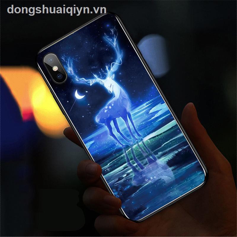 Ốp Điện Thoại Màu Dạ Quang Điều Khiển Bằng Giọng Nói Cho Iphone 8 7plus Xsmax Xr X Sự Bảo Vệ