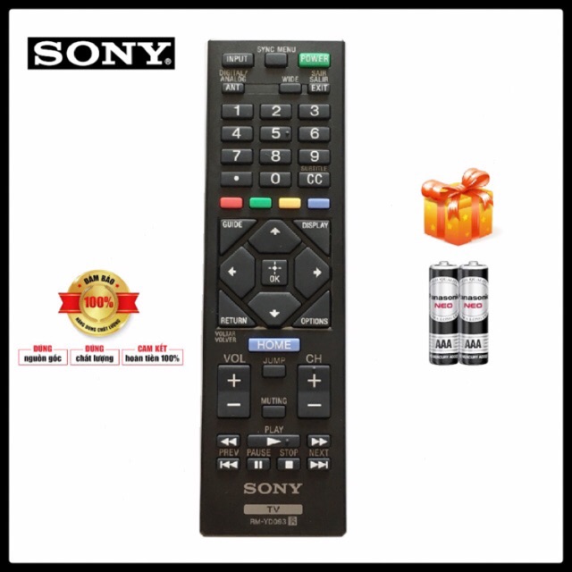 Điều khiển ti vi SONY RM-YD093 ZIN ( Internet TV )