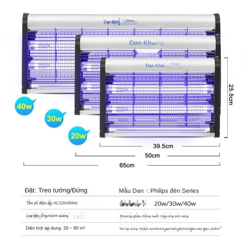 ℡﹊❣Đèn bắt muỗi Danqi gia dụng Philips nhập khẩu LED chống điện nhà hàng khách sạn tạo tác nâng cao <