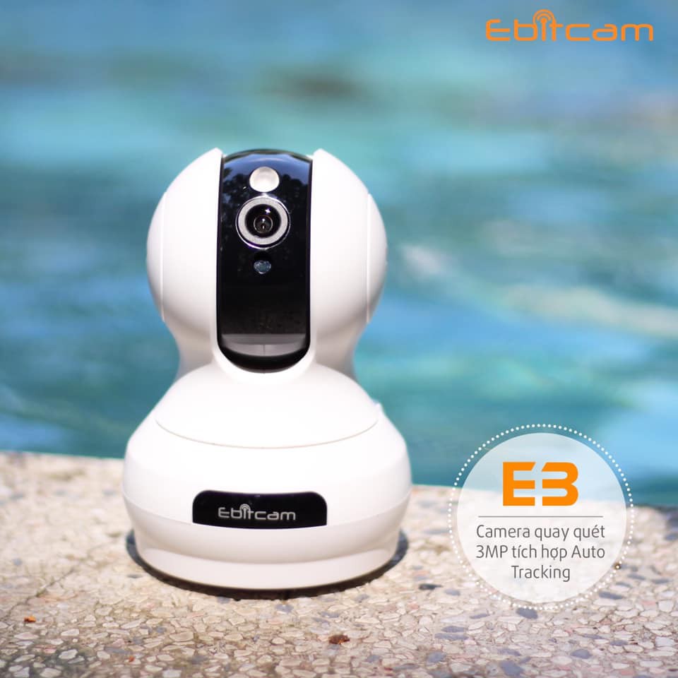 Camera IP Wifi Ebitcam E3 HD1080 - 2.0Mps Xoay 360 Siêu Nét