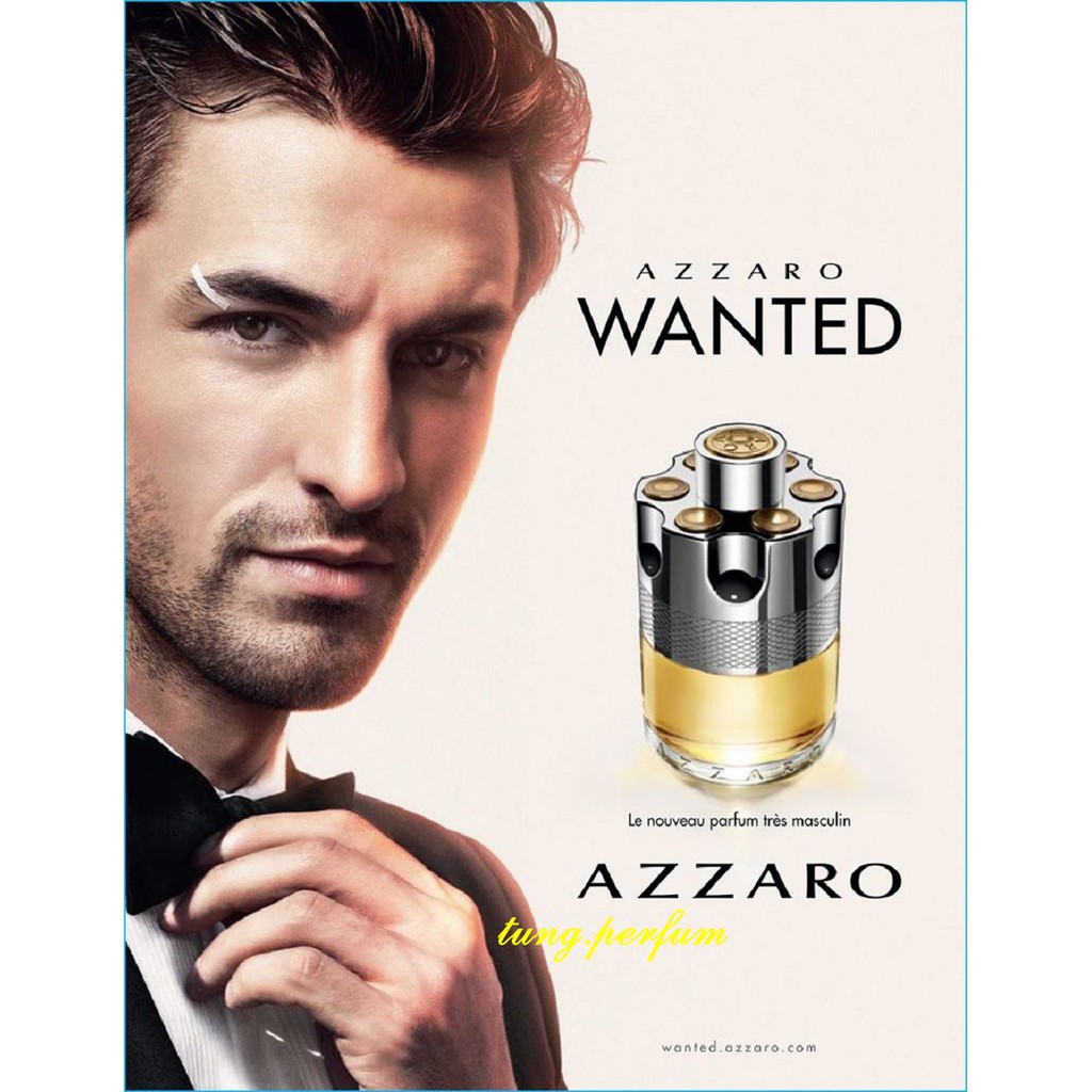 Nước Hoa Nam 7.5ml Azzaro Wanted, tung.perfum Hàng Hiệu Từ Hãng.