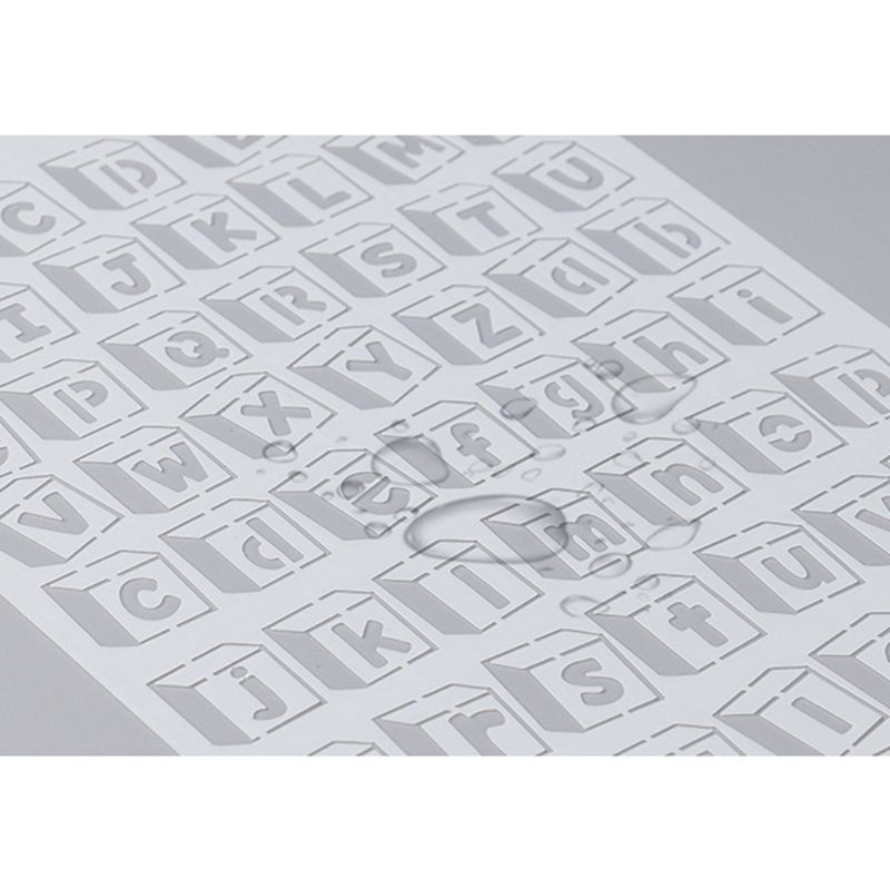 Set 20 khuôn mẫu bảng số chữ cái DIY sơn tranh scrapbook